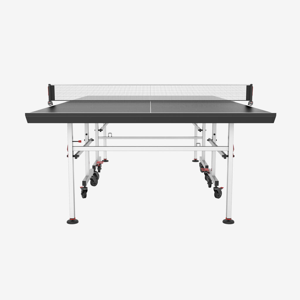 Table de tennis de table intérieure compacte avec filet innovant, TTT 130.2 Noir