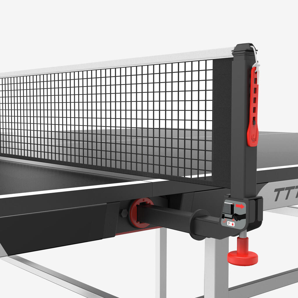 Table de tennis de table intérieure compacte avec filet innovant, TTT 130.2 Noir