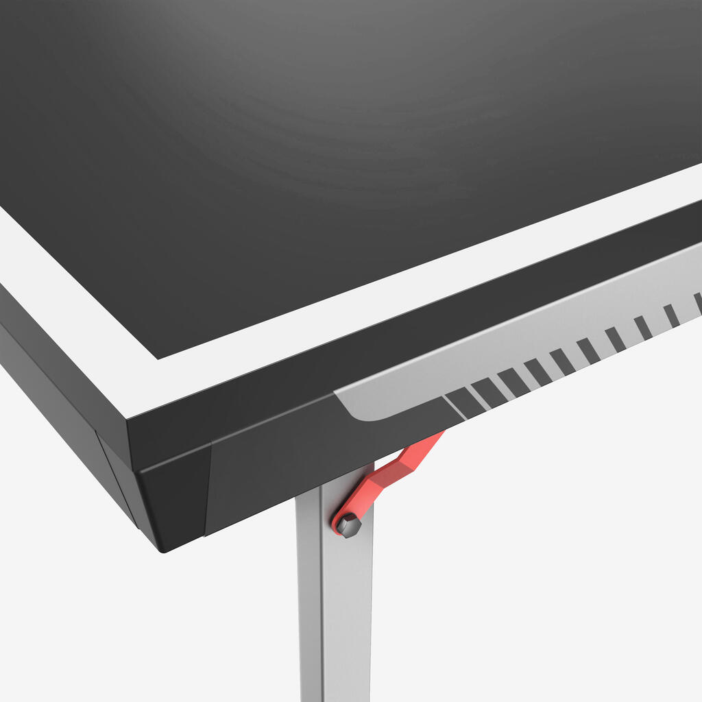 Table de tennis de table intérieure compacte avec filet innovant, TTT 130.2 Noir