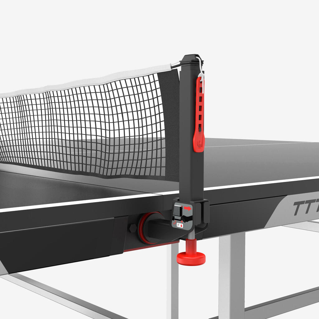 Table de tennis de table intérieure compacte avec filet innovant, TTT 130.2 Noir