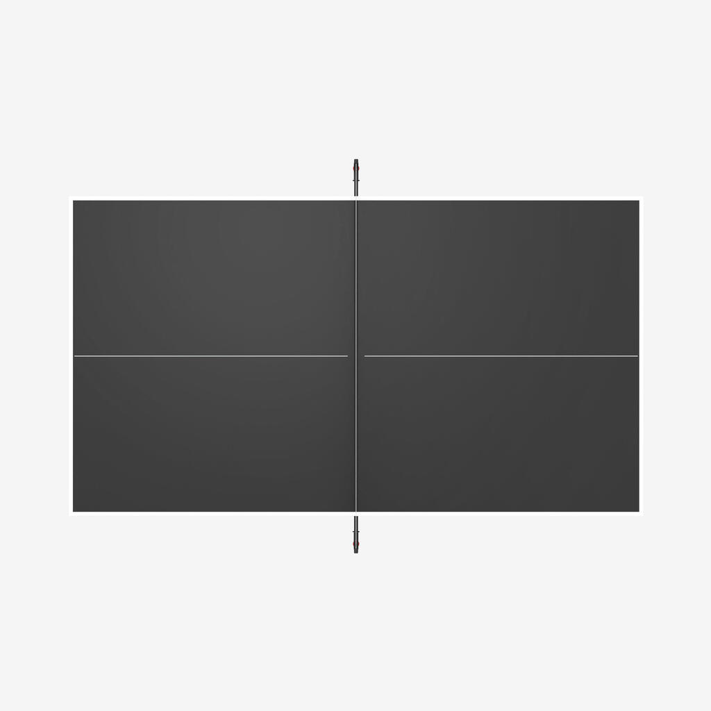 Table de tennis de table intérieure compacte avec filet innovant, TTT 130.2 Noir