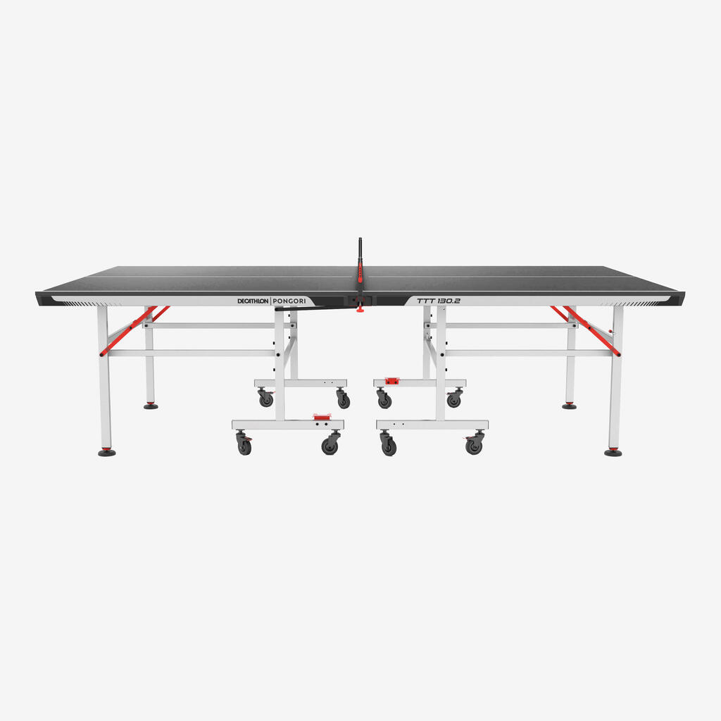 Table de tennis de table intérieure compacte avec filet innovant, TTT 130.2 Noir
