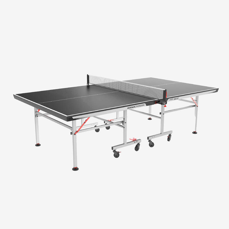 Table de tennis de table intérieure compacte avec filet innovant, TTT 130.2 Noir