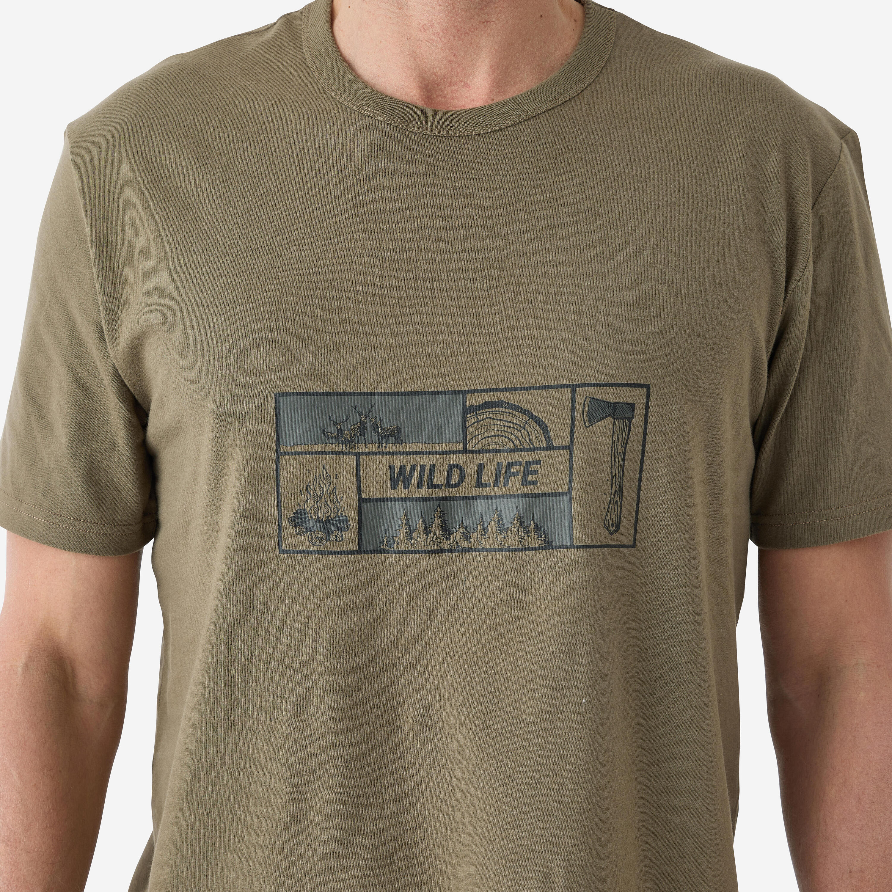 T-shirt en coton, 100 wildlife 2/3