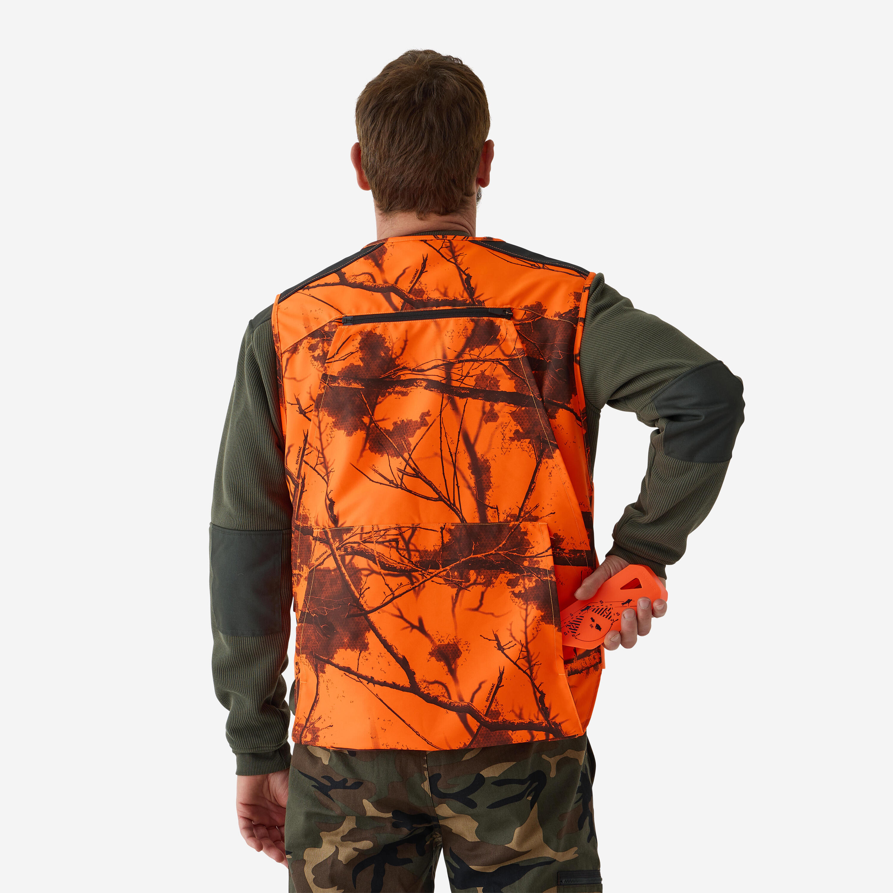 Jagdweste Camo Neon mit 12 Taschen 500 Treemetic 13/18