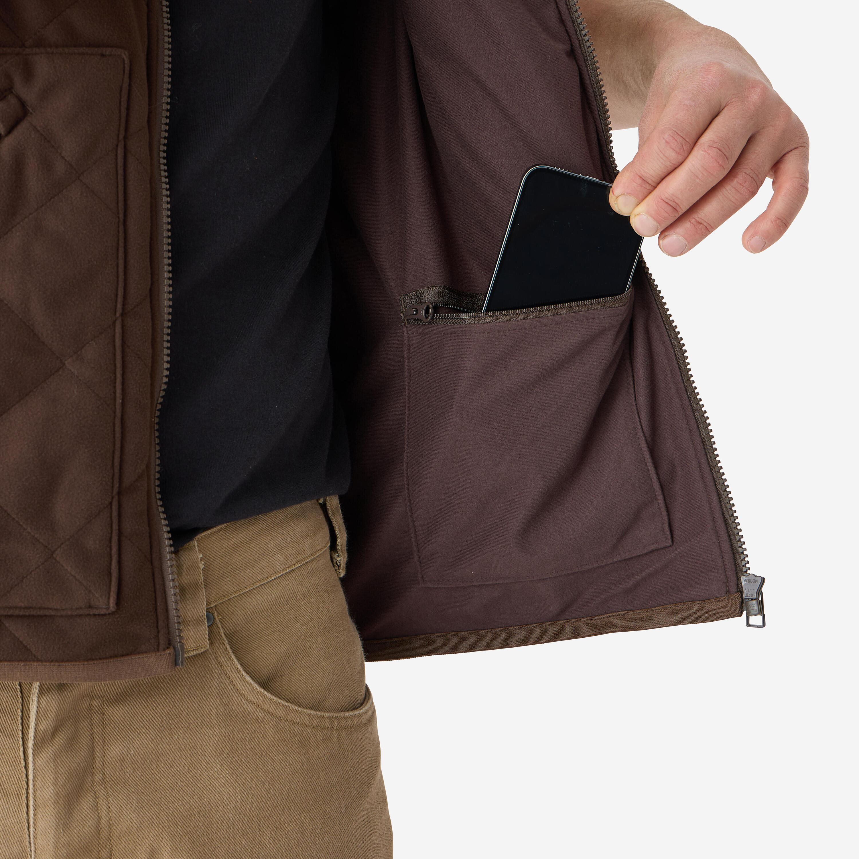 Veste de chasse matelassée silencieuse homme 6/6