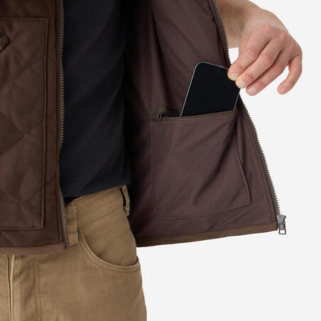 Жилет чоловічий 500 коричневий