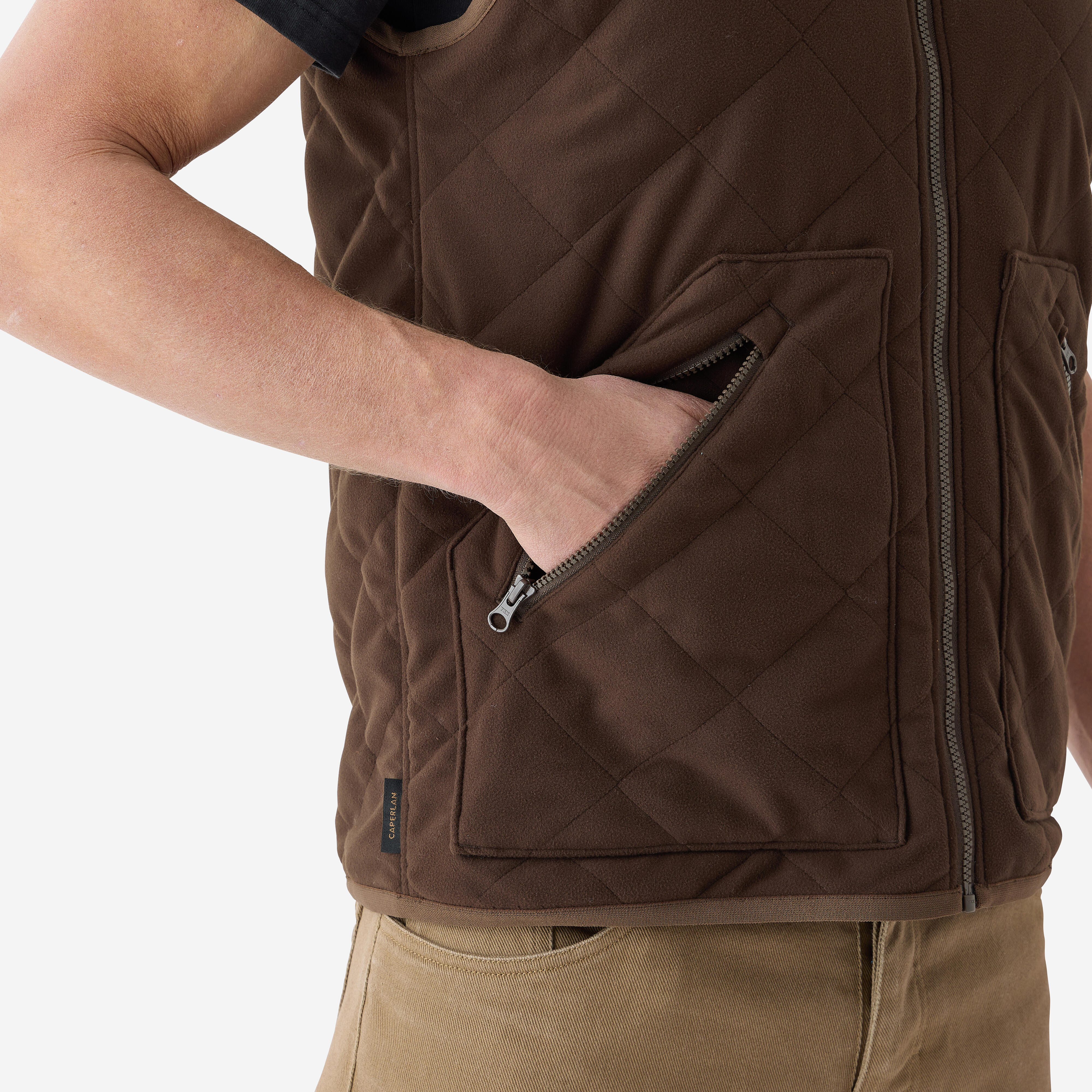 Men’s Silent Quilted Hunting Vest - SOLOGNAC
