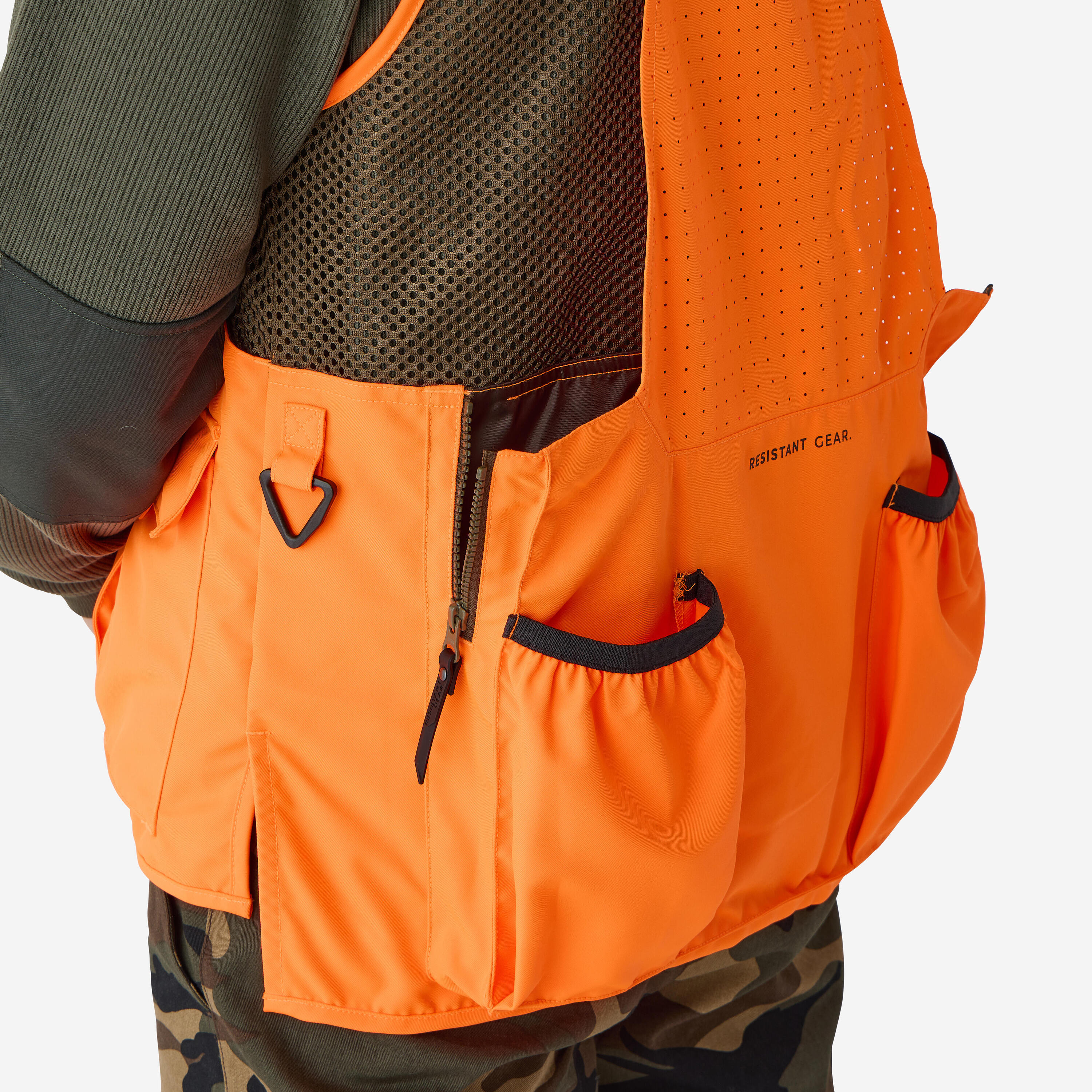 Seconde vie - Gilet chasse respirant homme 520 orange fluo 10/19