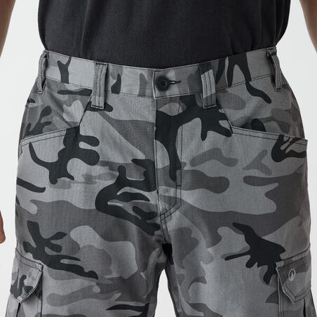 Штани-карго чоловічі Steppe 500 сірий камуфляж