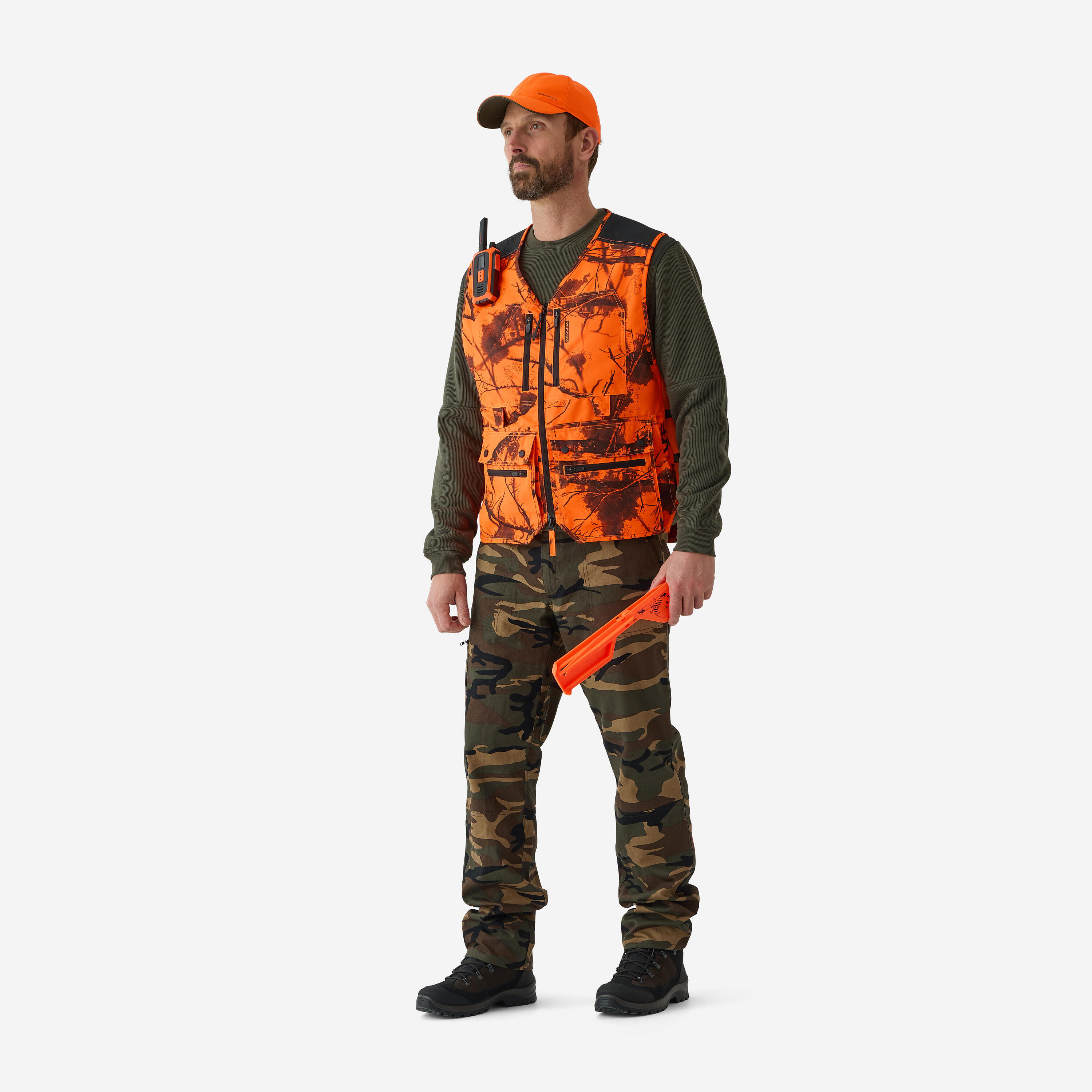 Jagdweste Camo Neon mit 12 Taschen 500 Treemetic 3/18