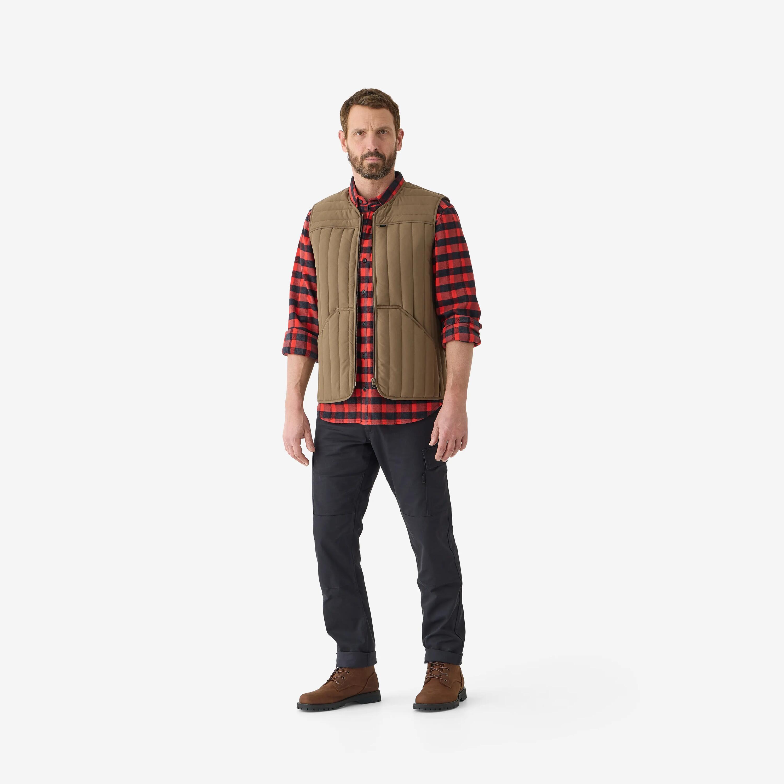 Quilted vest 100, beige -  2