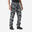 Pantalon cargo rezistent Stepă 500 Camuflaj Negru