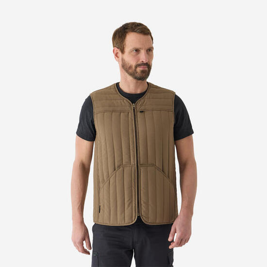Gilet matelassé 100, beige