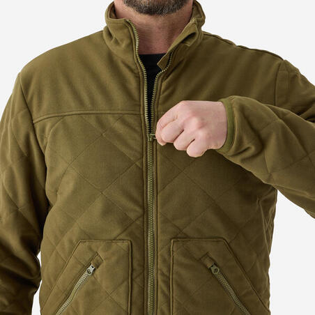 Куртка чоловіча 500 утеплена оливково-зелена