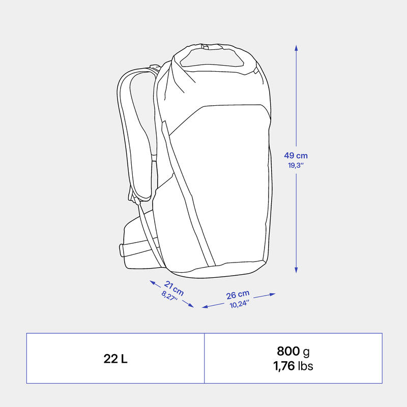 Turistický batoh Rolltop MH 500 Light 22 l
