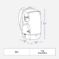Insulated backpack 20 L - NH Arpenaz 500 insulated - Grey