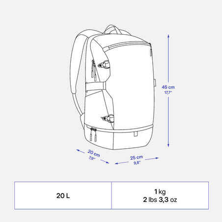 Insulated backpack 20 L - NH Arpenaz 500 insulated - Grey