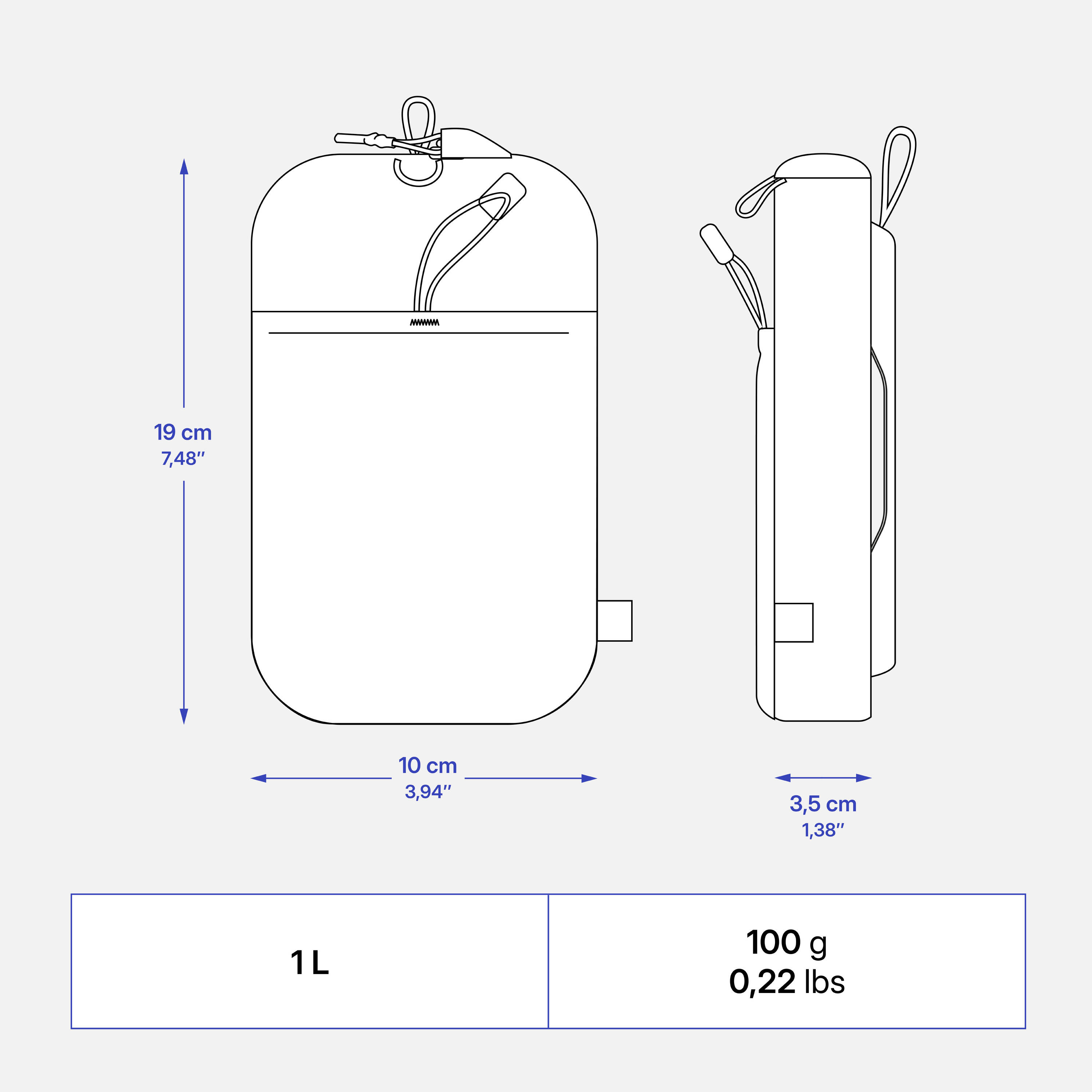 Detachable and waterproof backpack bag, Travel 500 - Black -  4