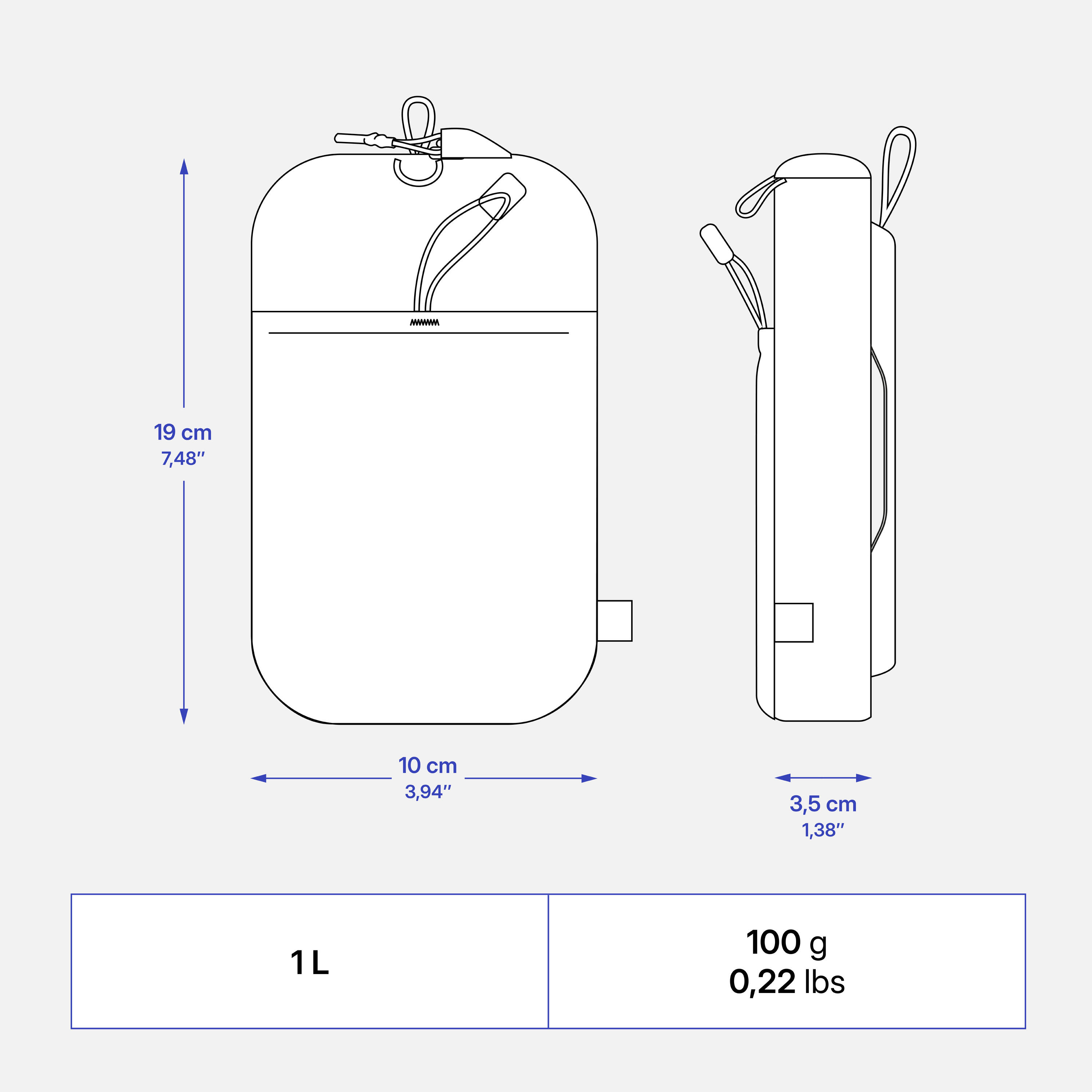 Pochette de sac à dos amovible et imperméable, Travel 500 noir 4/17