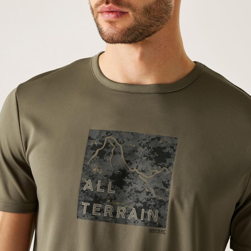T-SHIRT FINGAL KAKI HOMME