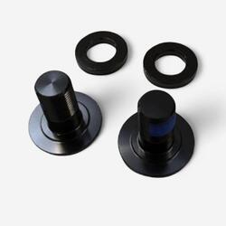 Paire vis et rondelles liant la biellette rocker et le triangle avant sur EFEELS