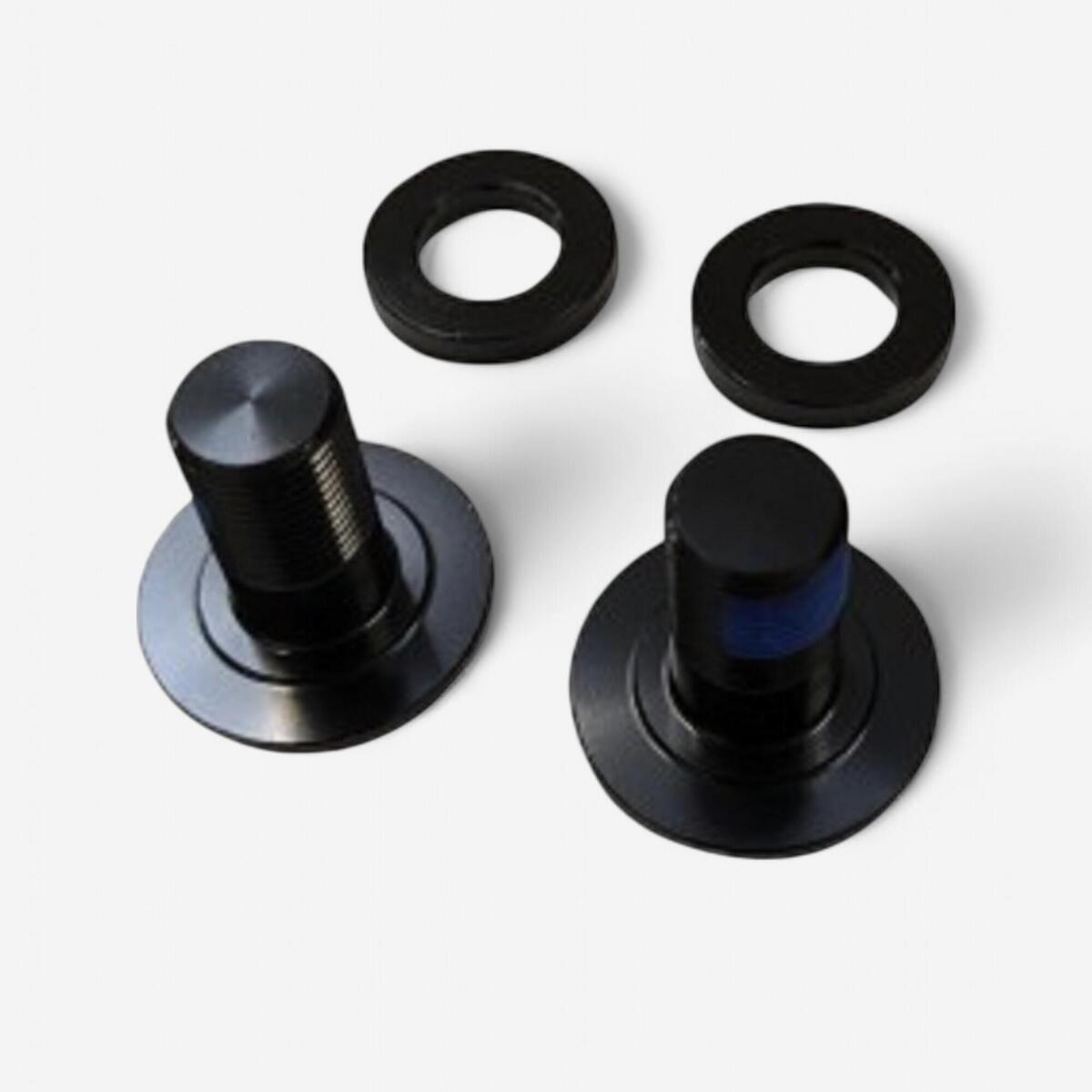 Paire vis et rondelles liant la biellette rocker et le triangle avant sur EFEELS