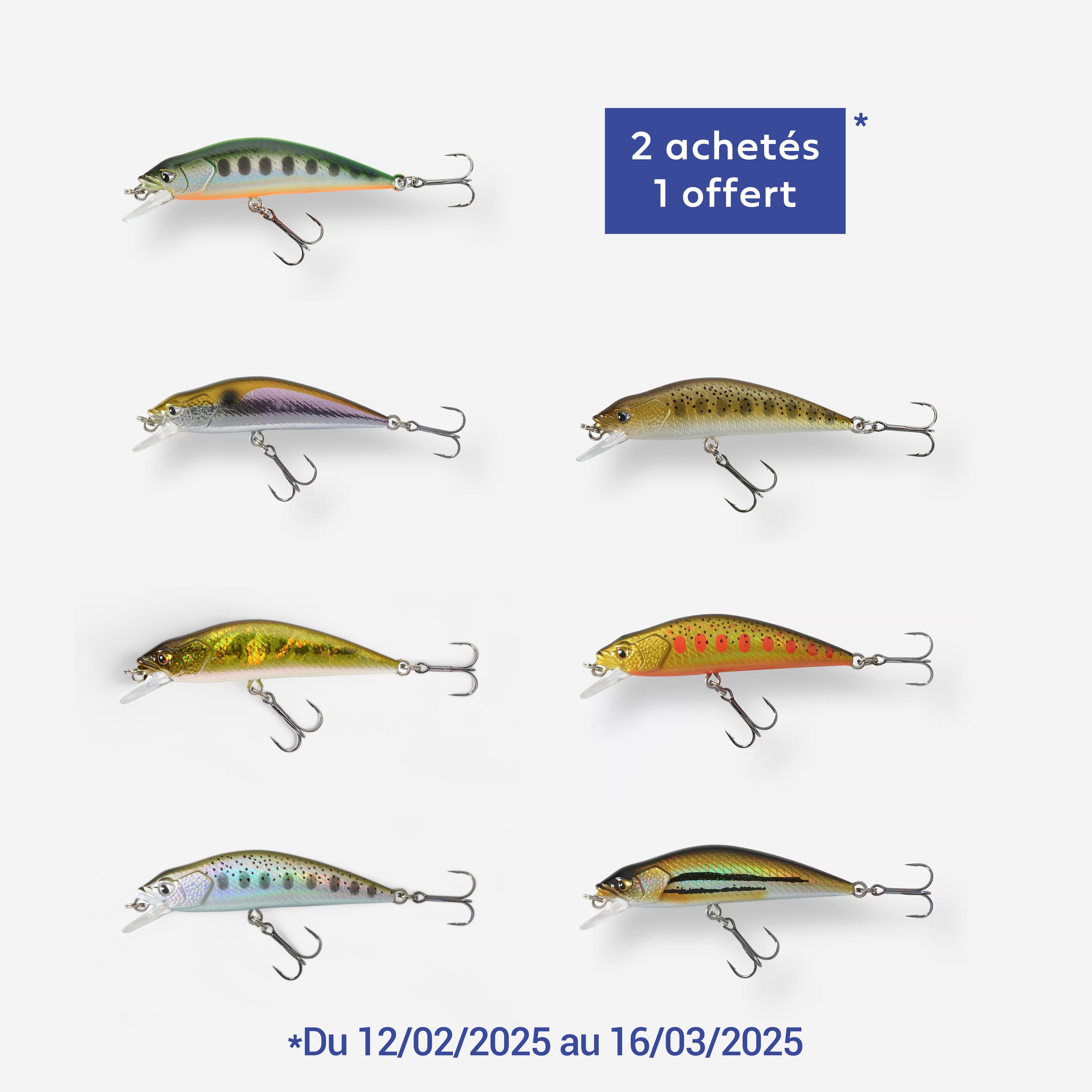 Poisson nageur pour pêche à la truite - MNWFS 70 orange - CAPERLAN