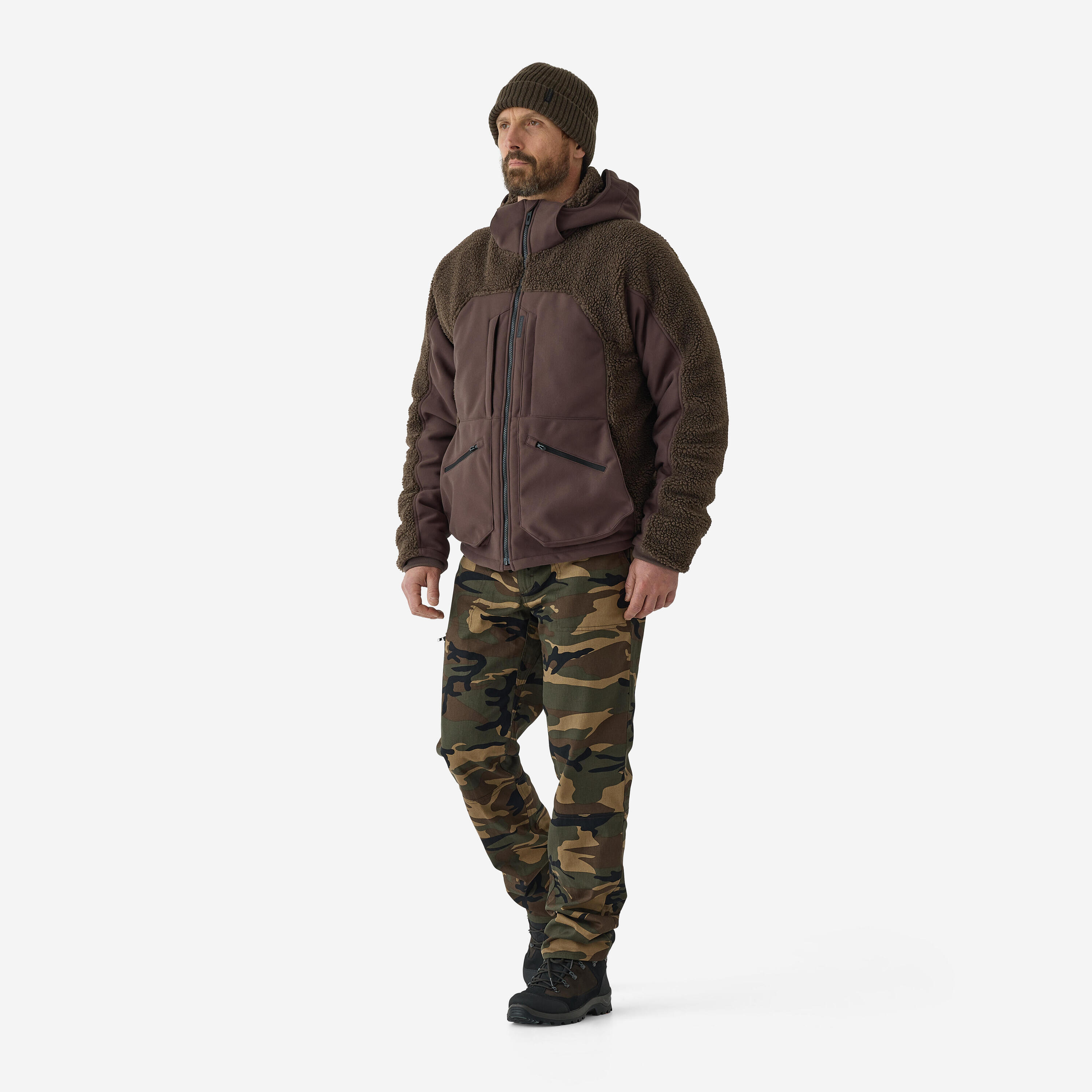 Warme Jacke Silent 900 braun 2/9