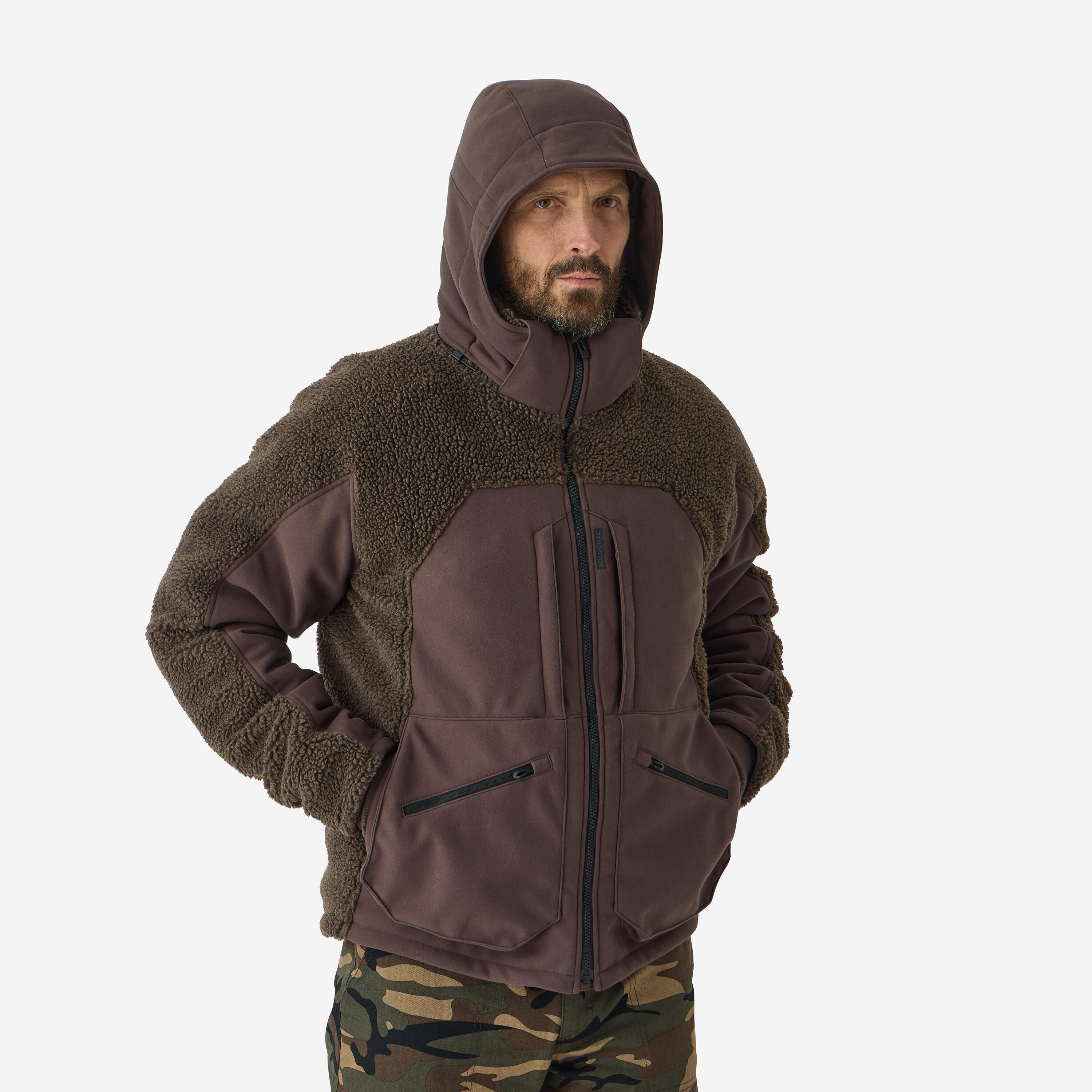 Warme Jacke Silent 900 braun 4/9