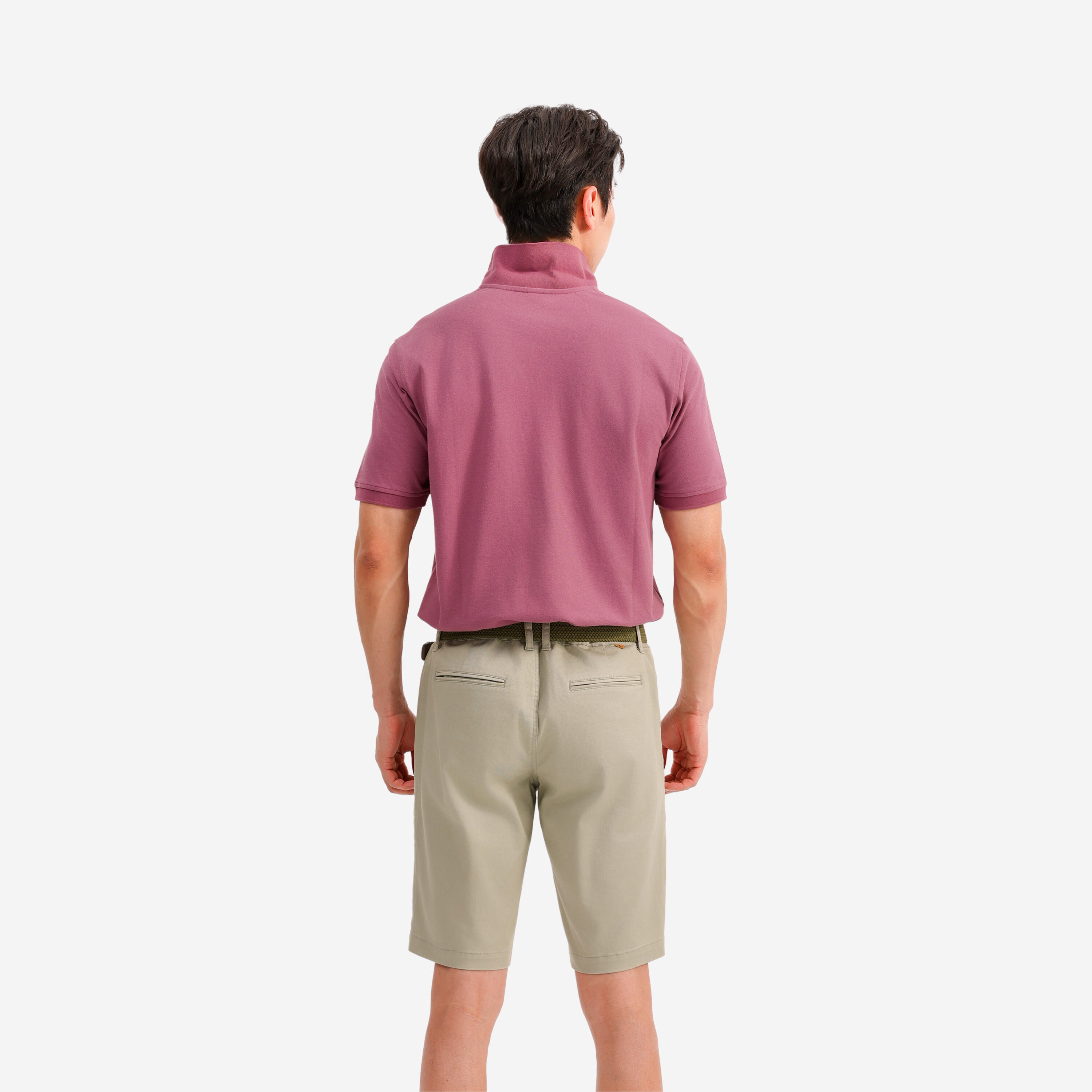 Polo golf uomo MW 500 rosa scuro 11/27