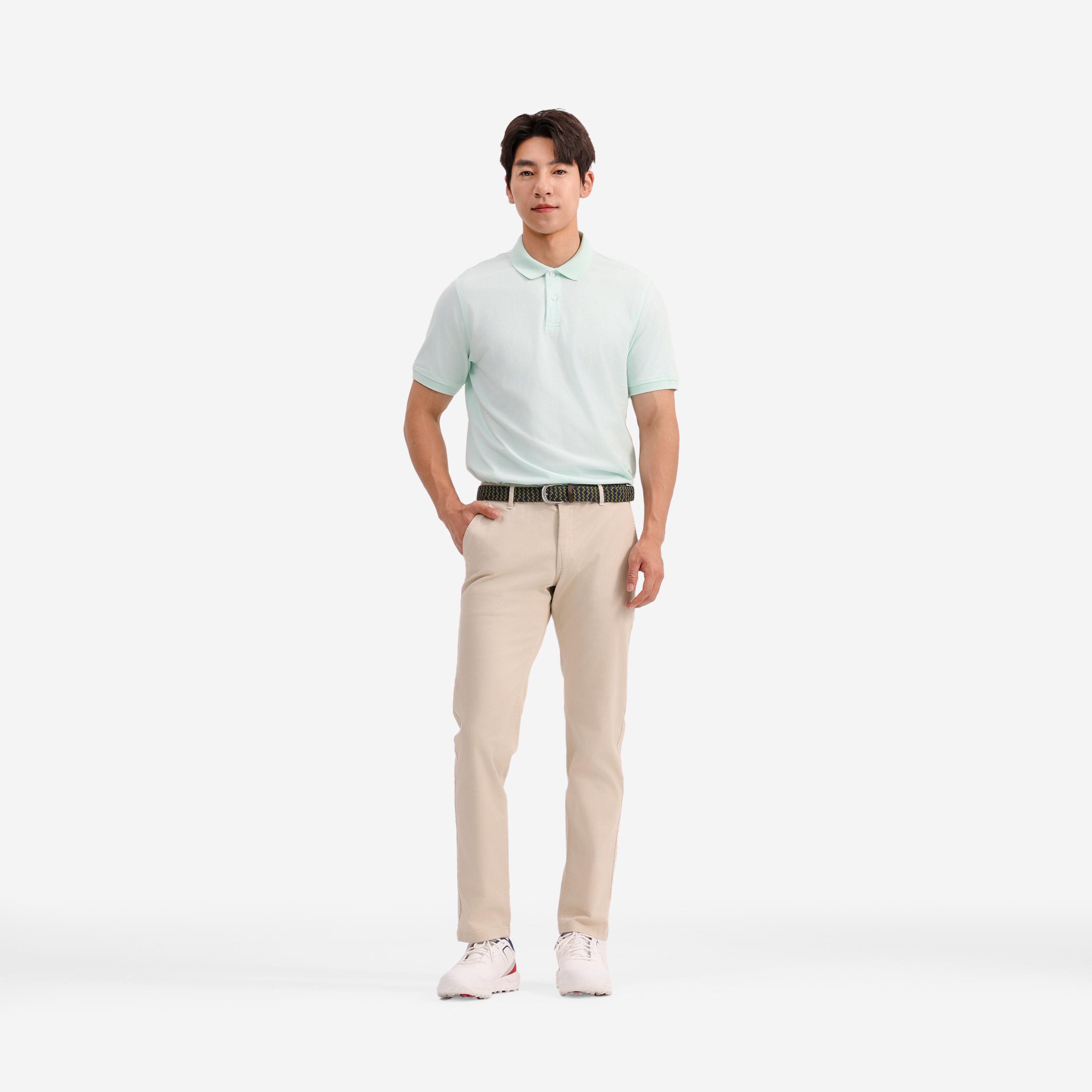 Polo golf uomo MW 500 verde 12/25