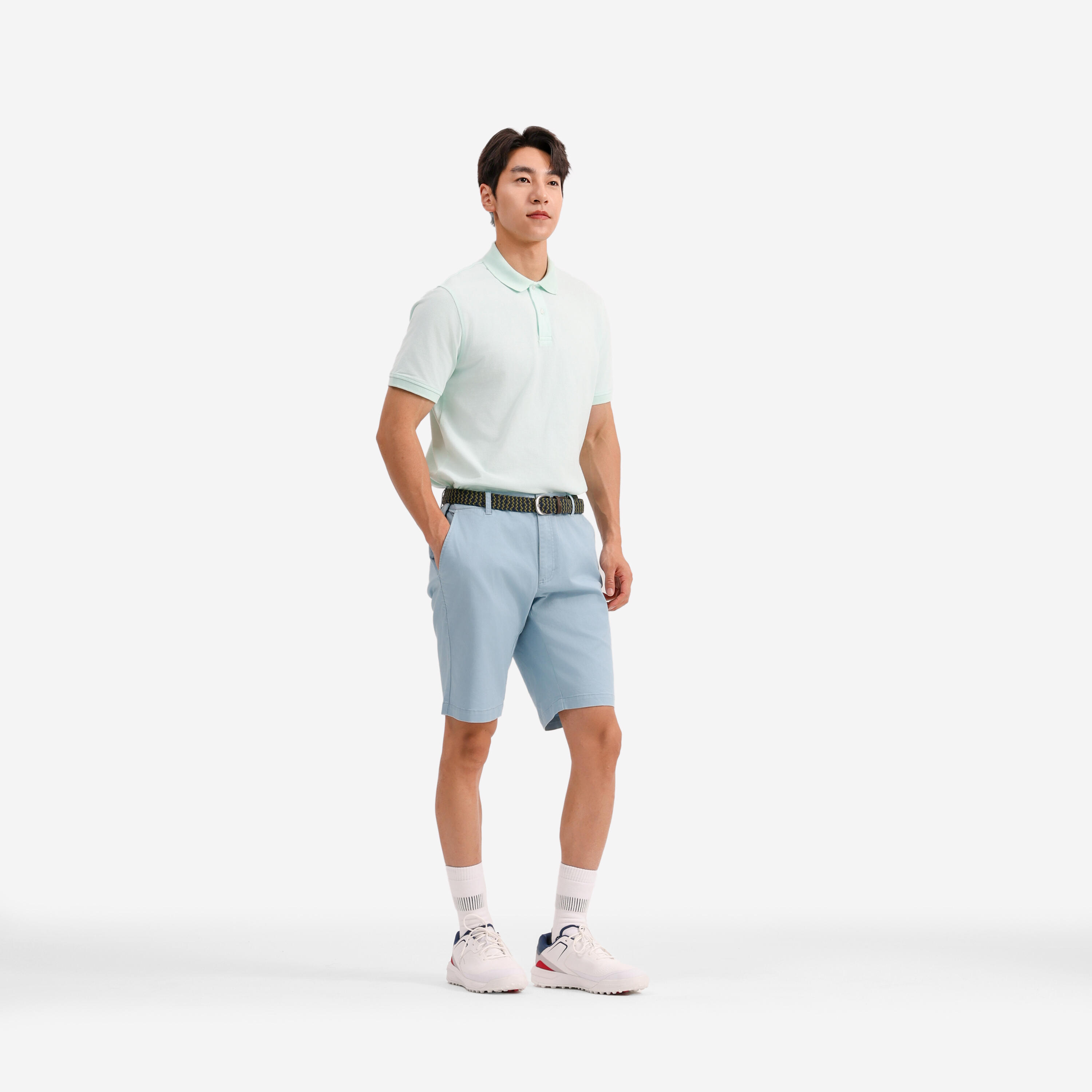 Polo golf uomo MW 500 verde 10/25