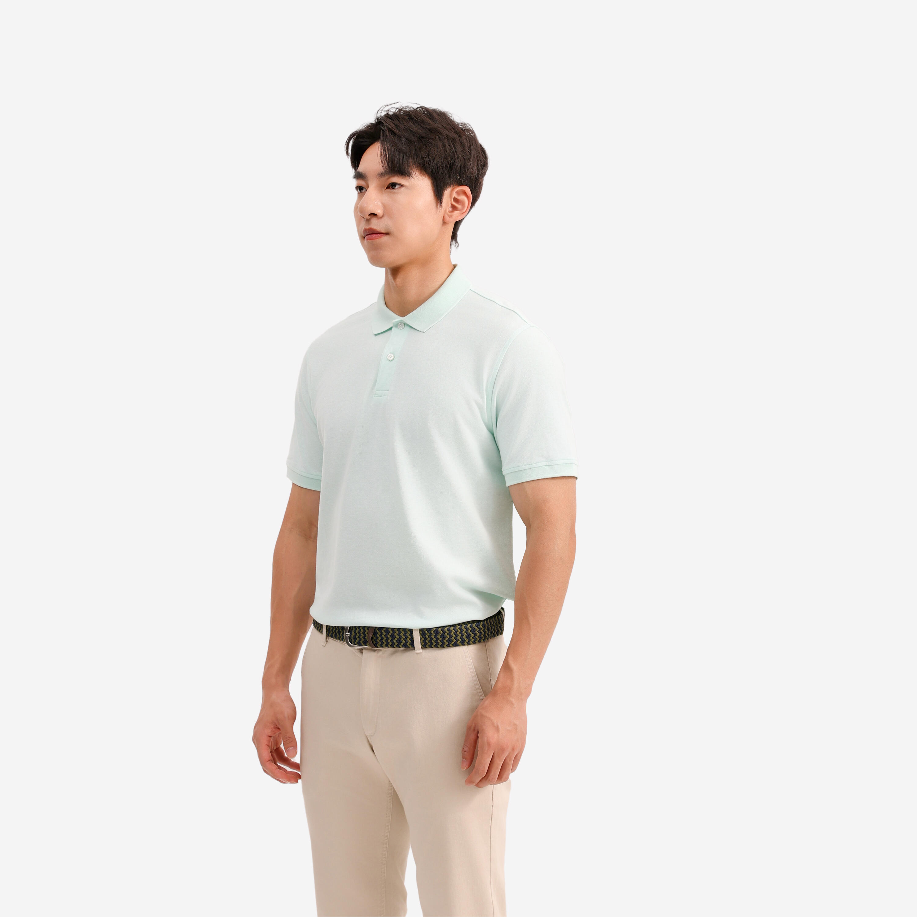 Polo golf uomo MW 500 verde 7/25