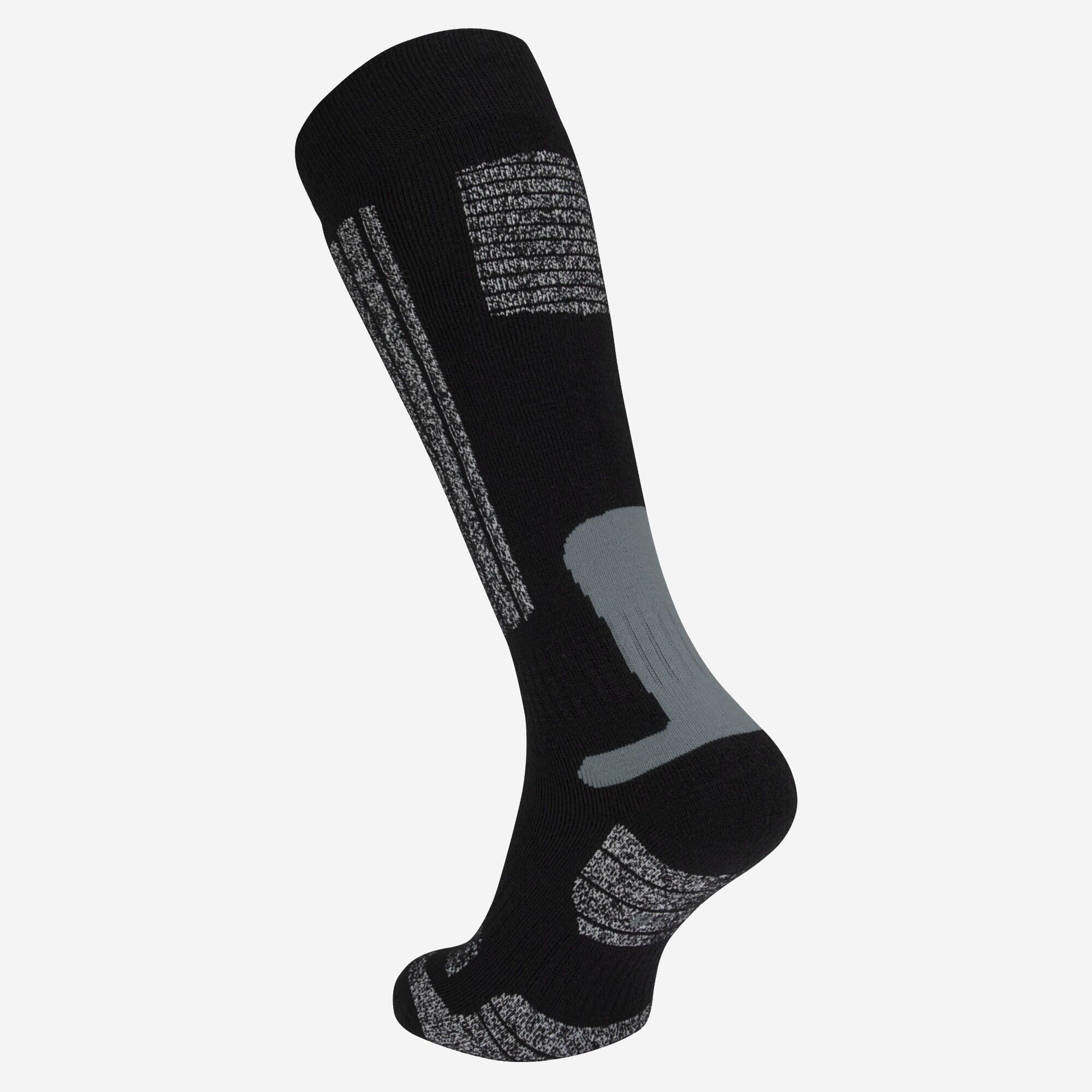 Skisokken 5-pack volwassenen zwart 2/3
