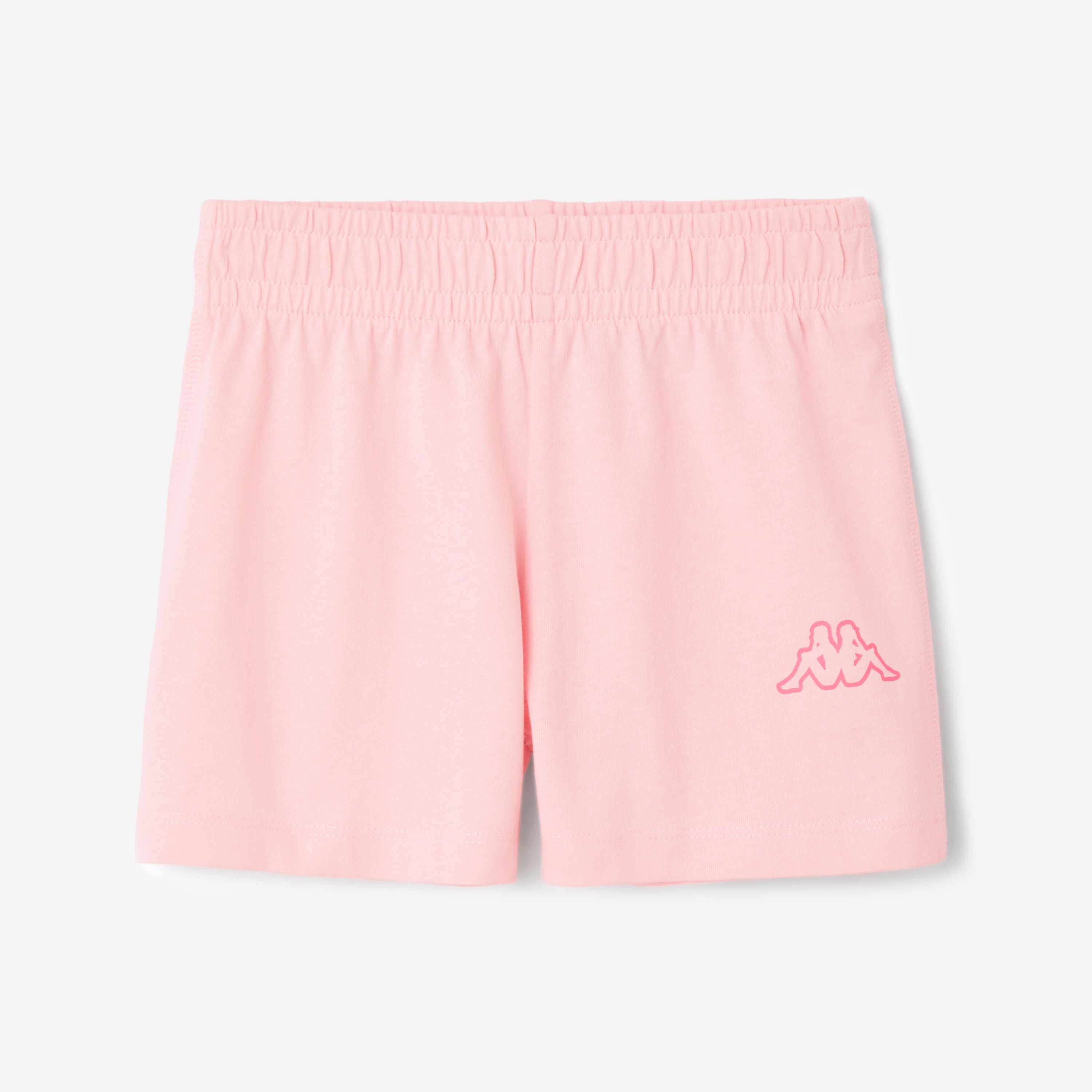 Kids sport outfit T-shirt en korte broek - roze 5/6