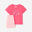 Ensemble t-shirt imprimé et short imprimé bébé, rose