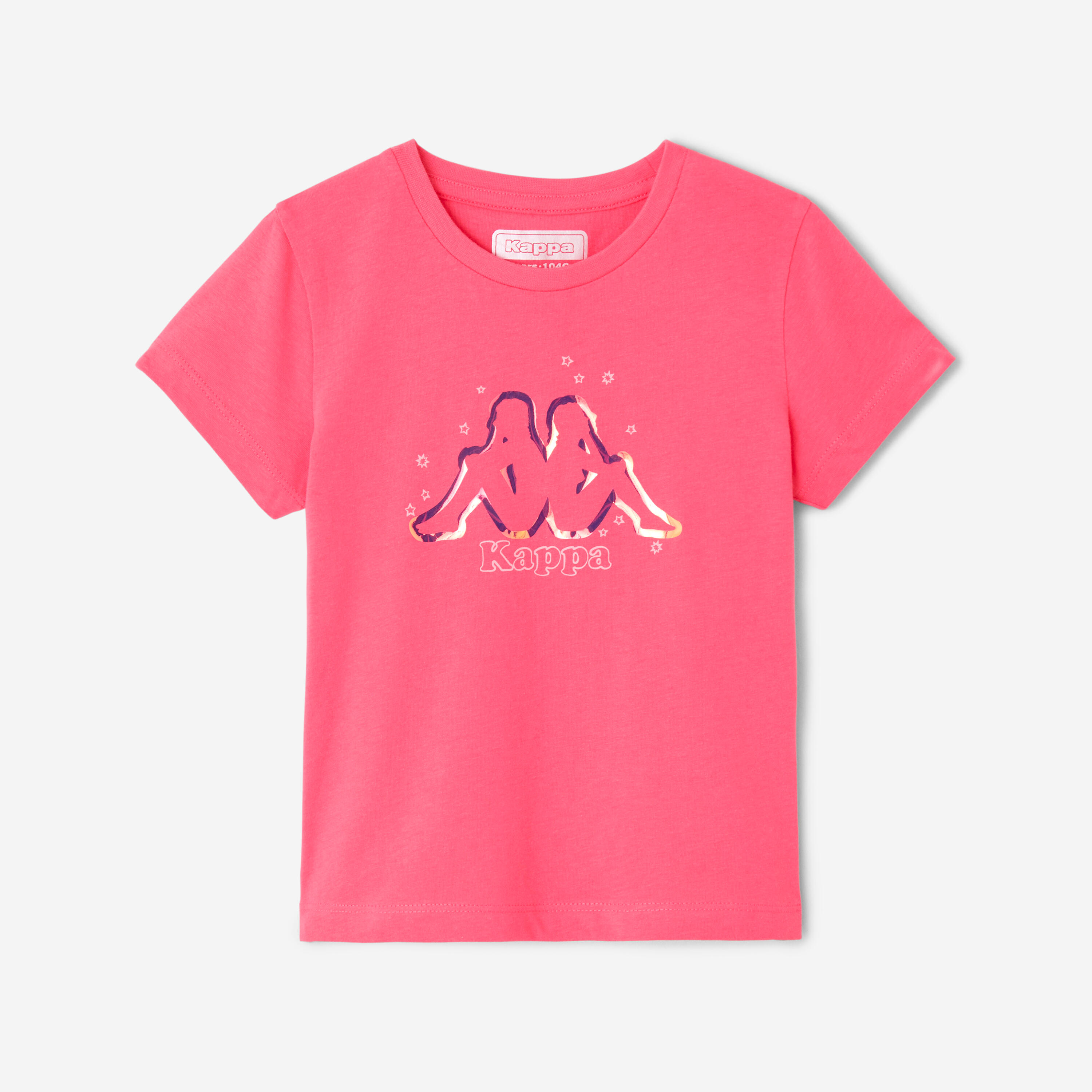 Kids sport outfit T-shirt en korte broek - roze 2/6