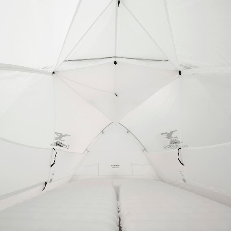 Cort structură autoportantă, formă dom trekking MT900 2 persoane Minimal Edition