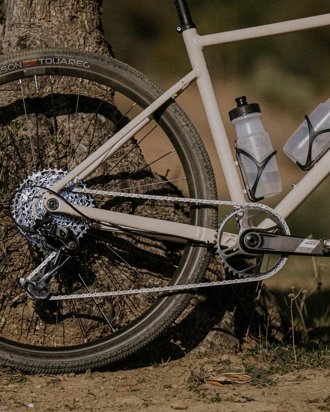 Bici gravel GRVL AF Sram Apex 1x12V beige VAN RYSEL Decathlon