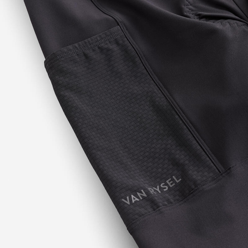 Cuissard de vélo de route sans bretelles femme endurance noir