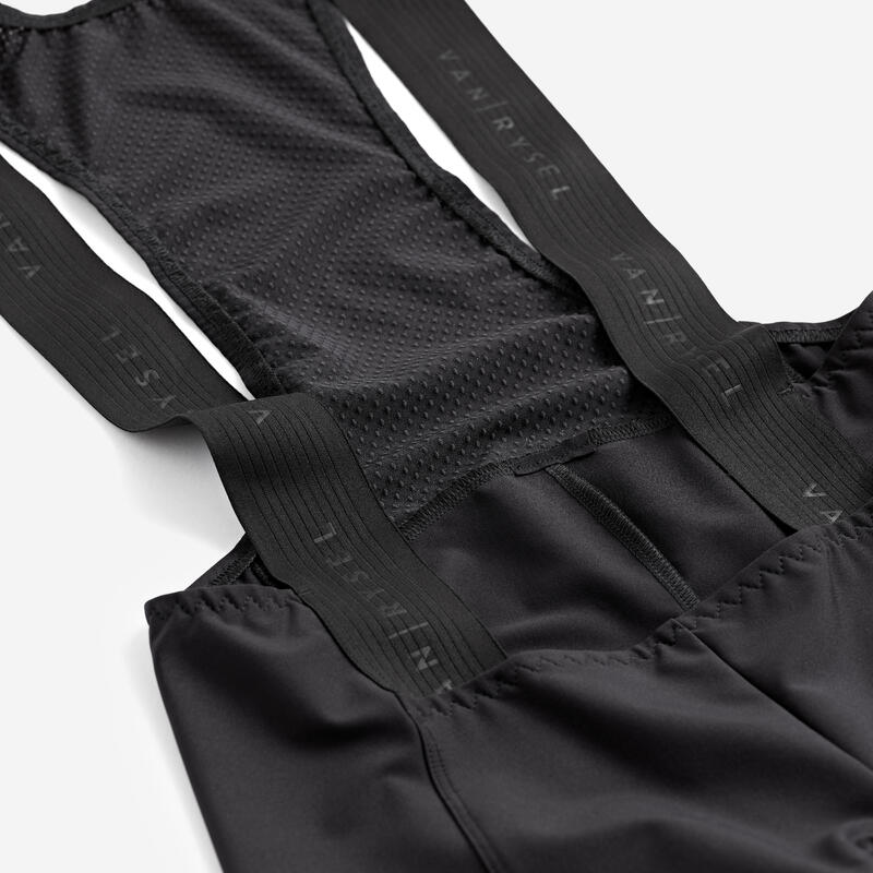 Cuissard bretelles de vélo de route homme Endurance Noir