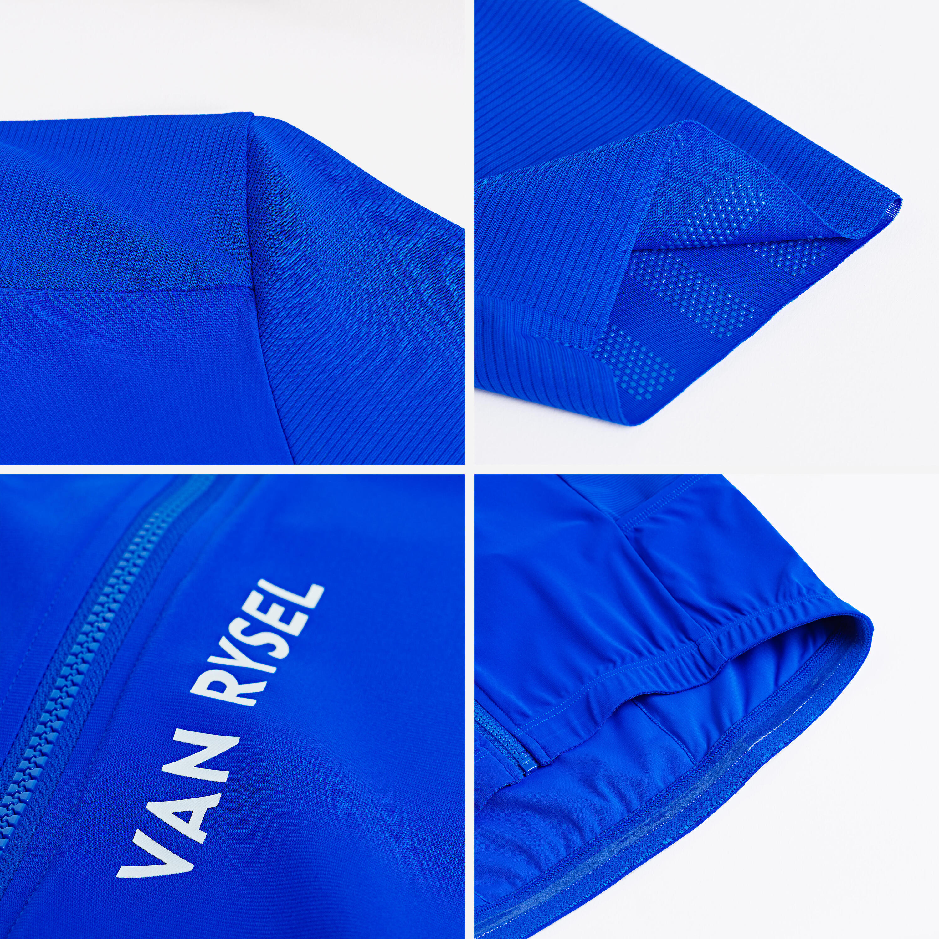 Maglia ciclismo adulto unisex Van Rysel RACER 2 blu 9/11