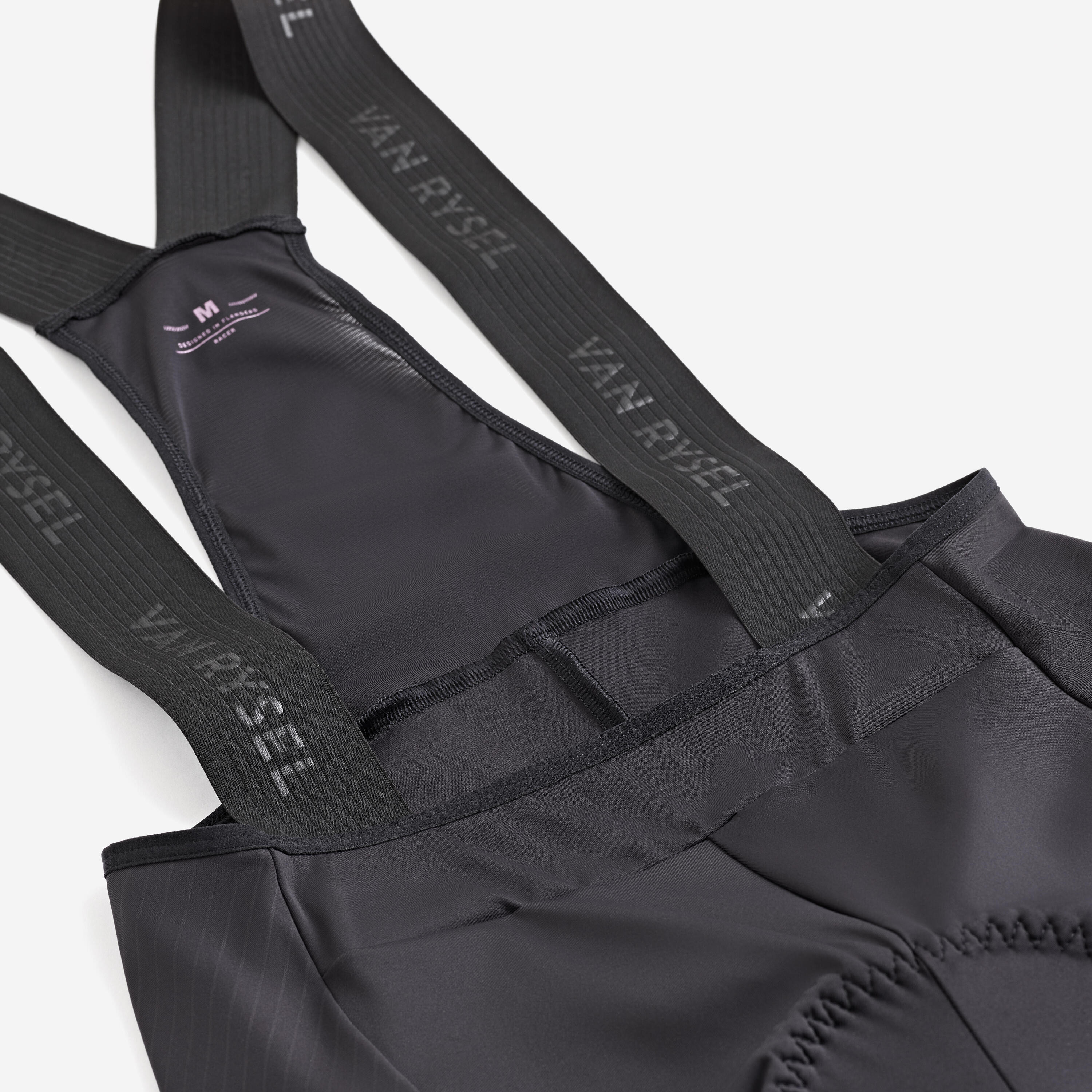 Radhose Rennrad ​Sommer kurz mit Trägern Racer 3 Damen schwarz  7/8