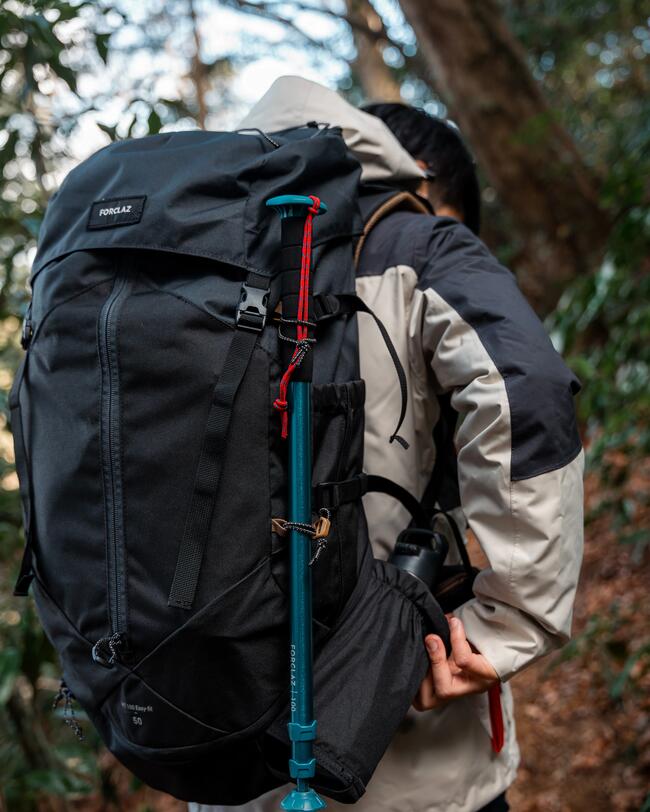 ZAINO TREKKING UOMO MT100 EASYFIT 50L nero