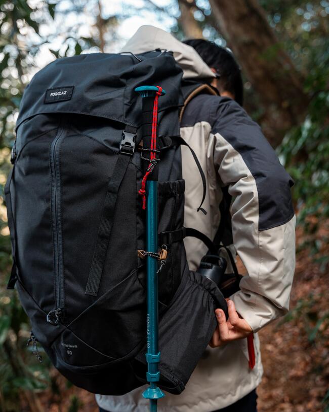 Trekkingrucksack Herren EASYFIT 50L MT 100 schwarz