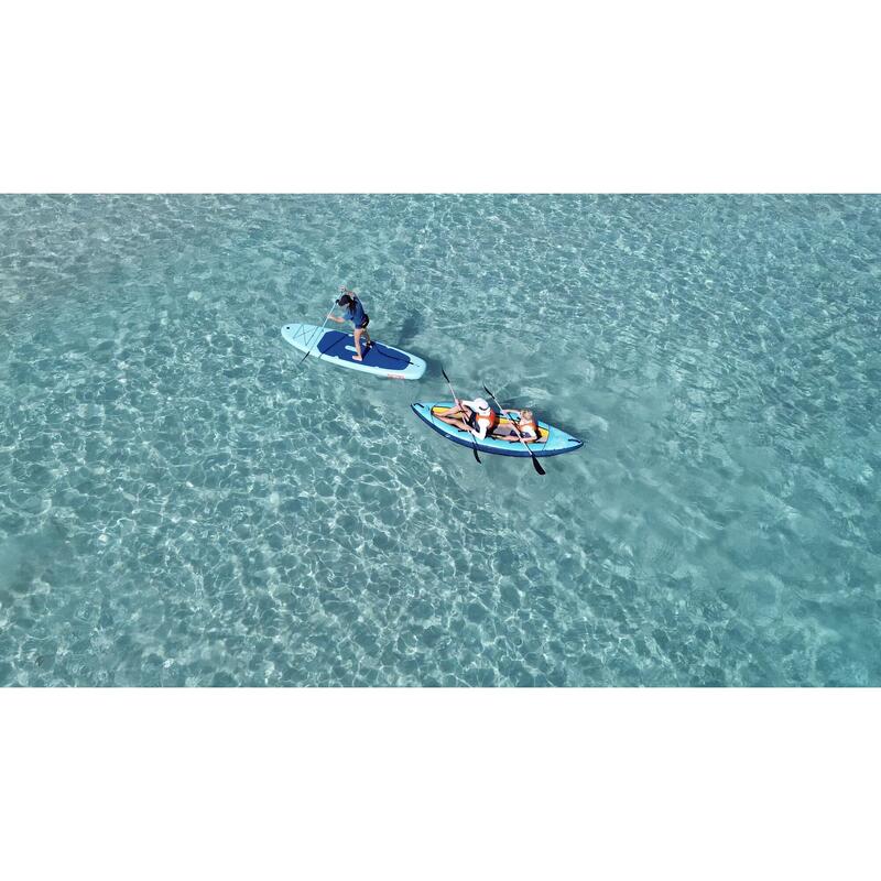 Set stand up paddle gonflabil 10'6 100 Albastru