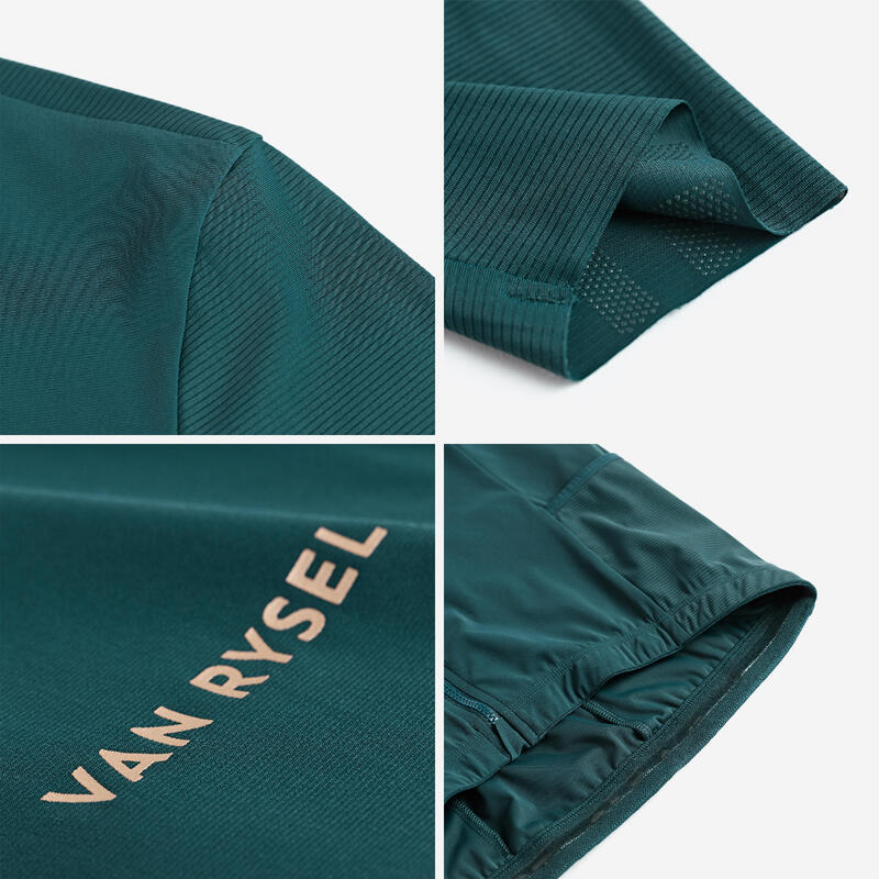 Maillot Vélo Route manches courtes été EDR ULTRA vert