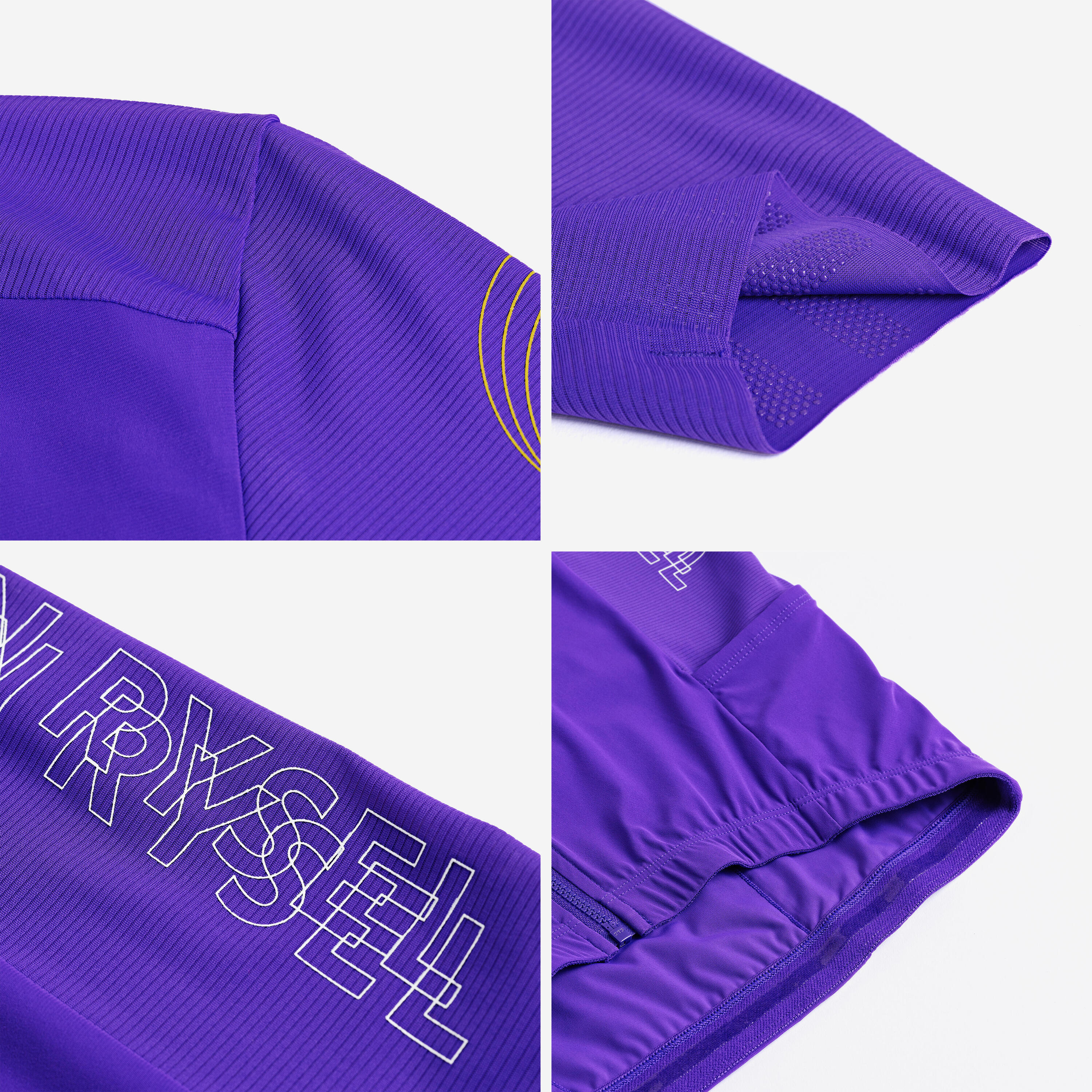 Maglia ciclismo adulto unisex Van Rysel RACER 2 lilla 10/12