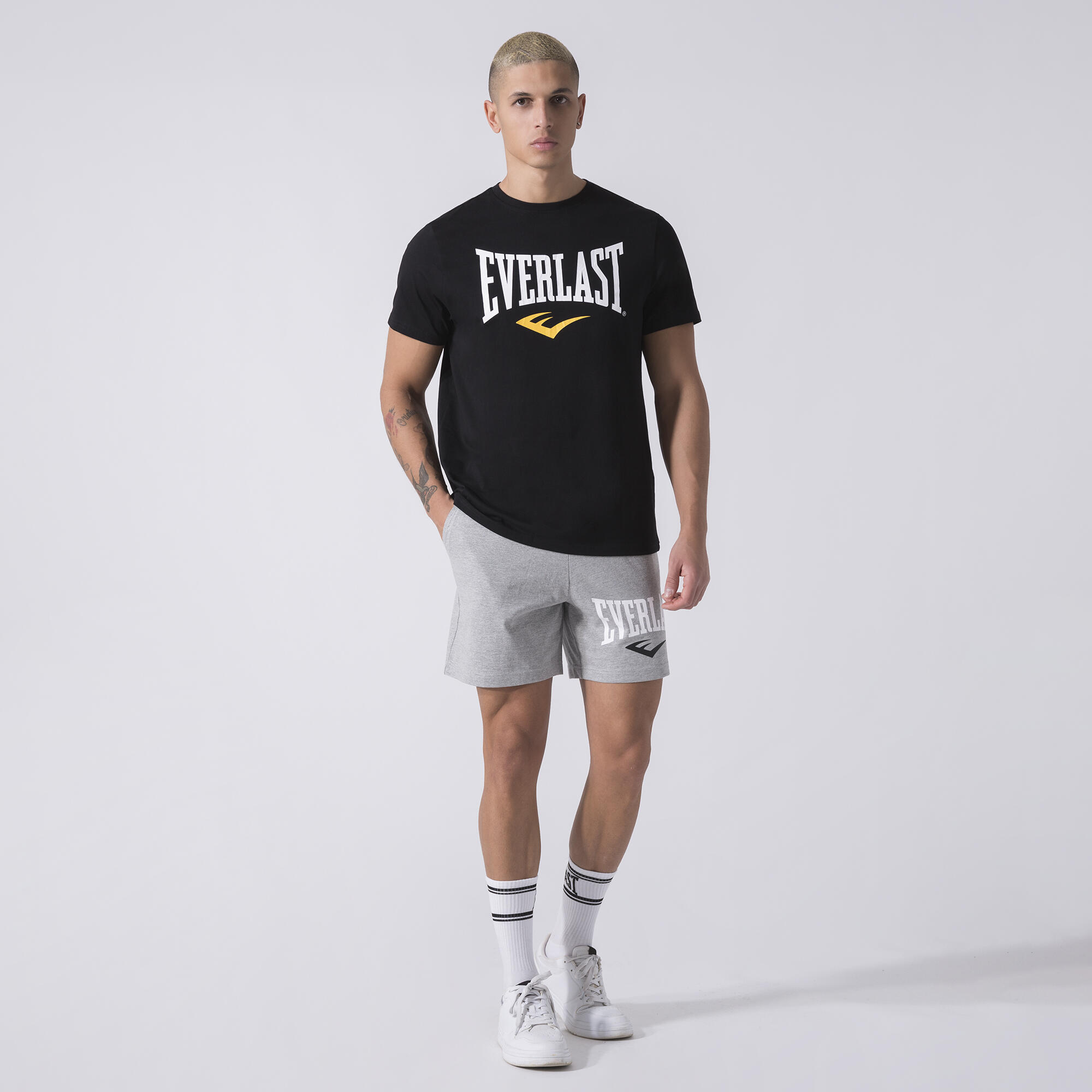 T-shirt everlast manches courtes -gris 25 4/5